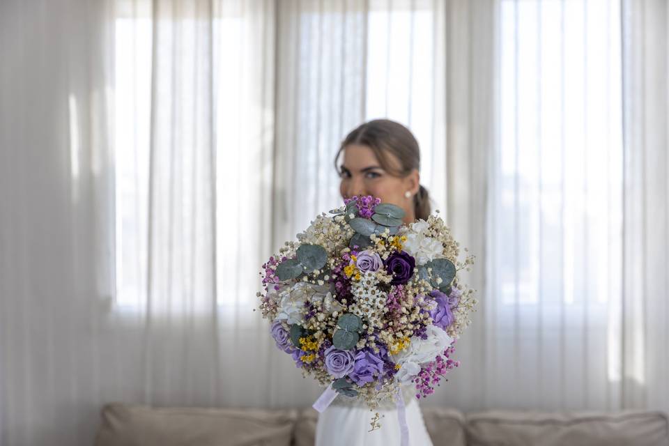 Ramo de novia flores preservadas