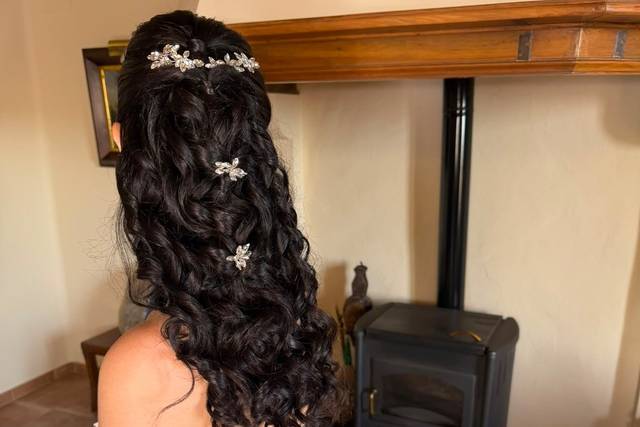 Semirecogido con ondas