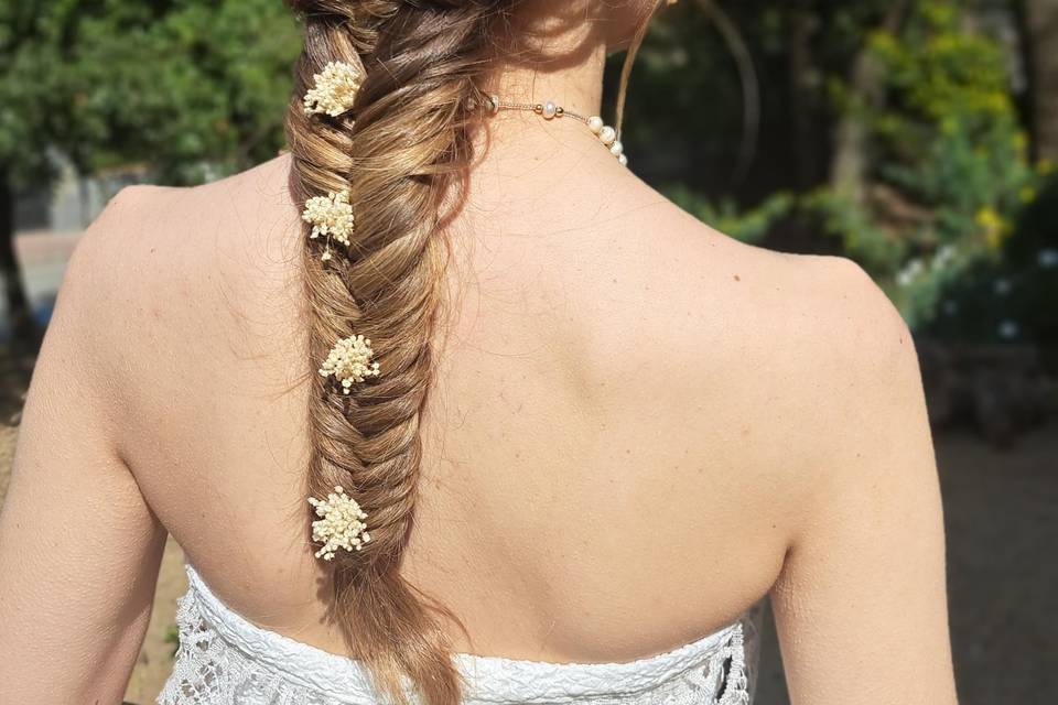 Recogido con trenzas