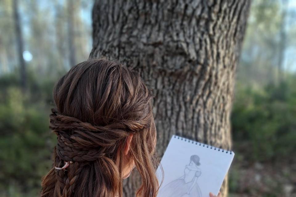 Peinado con trenzas