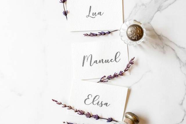 Place Cards para invitados