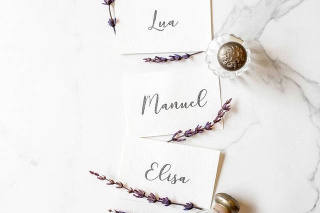 Place Cards para invitados