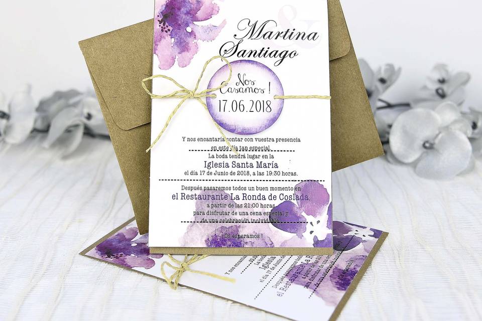 Invitación de boda