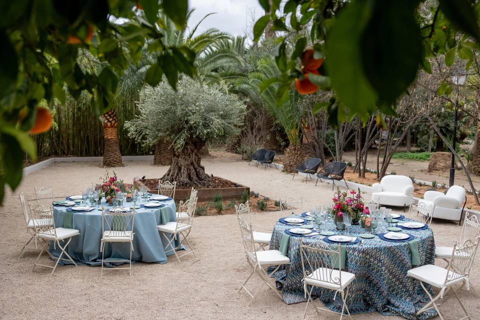 Comida en el jardín
