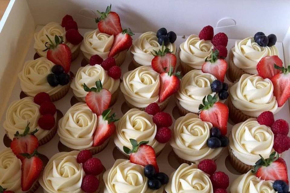 Cupcakes frutas temporada