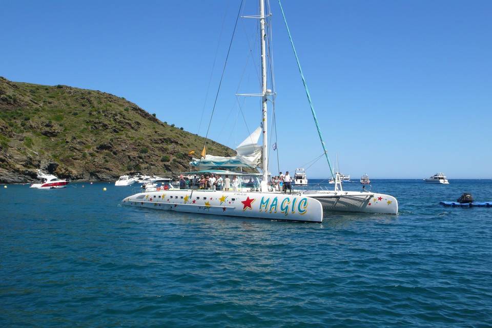 Llegada en barco