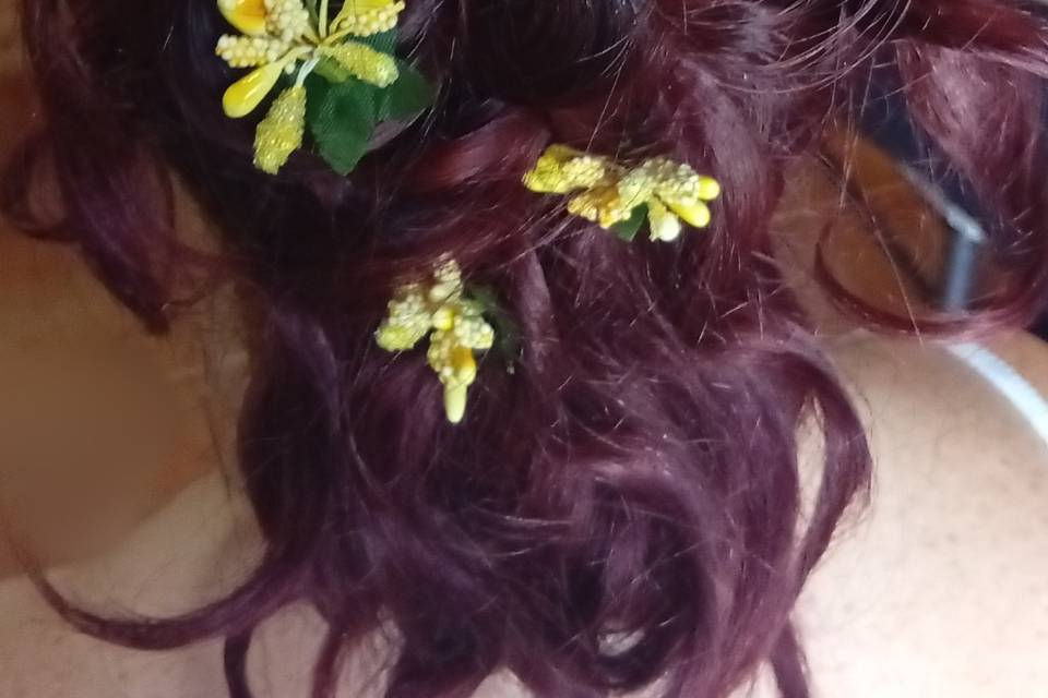 Recogido con flores
