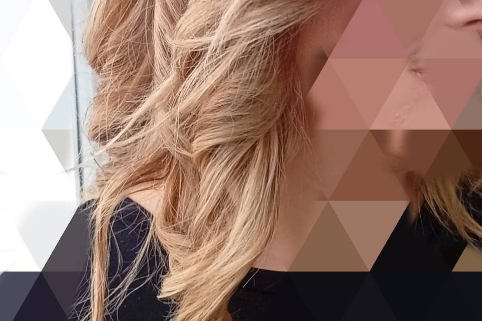 Semirecogido con ondas