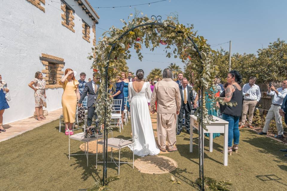 Novios e invitados