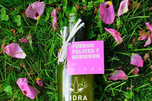 Mini botella de sidra
