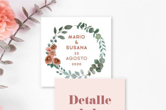 Tarjeta floral