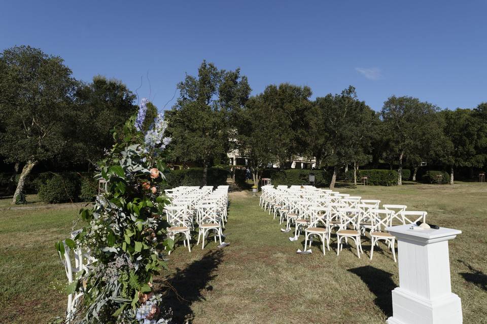 Boda en los jardines
