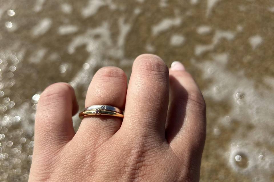 Los anillos de la novia