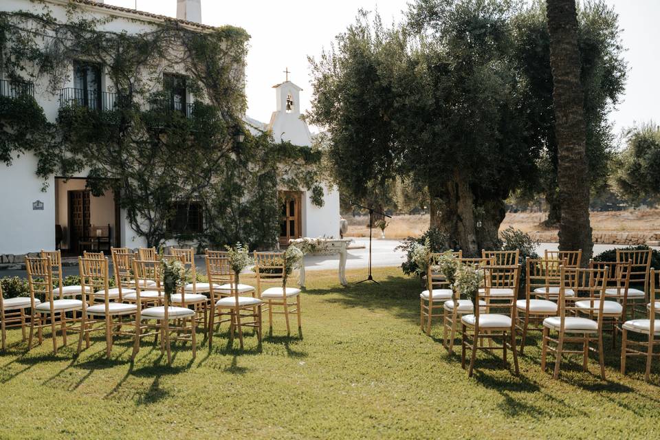 Ceremonia en exterior