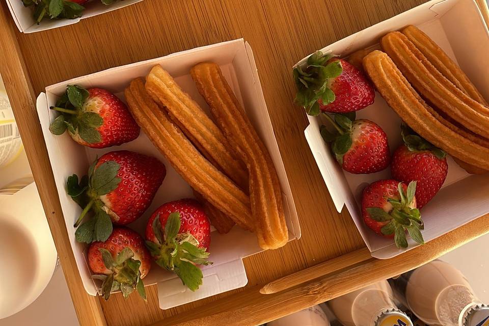 Fresas con churros