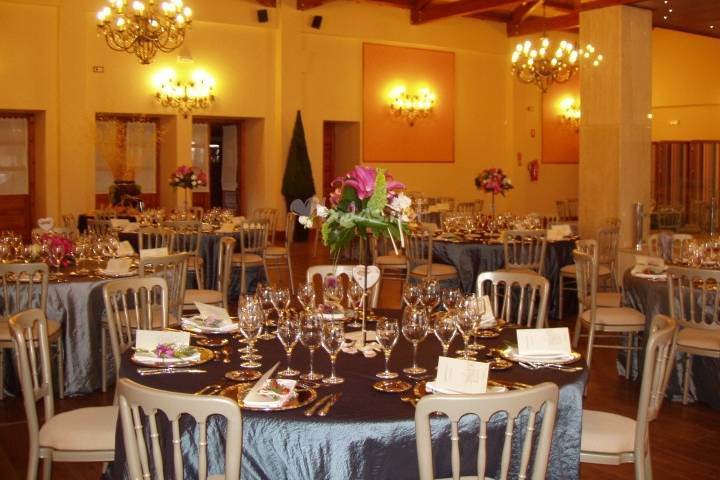 Salón vestido para banquete