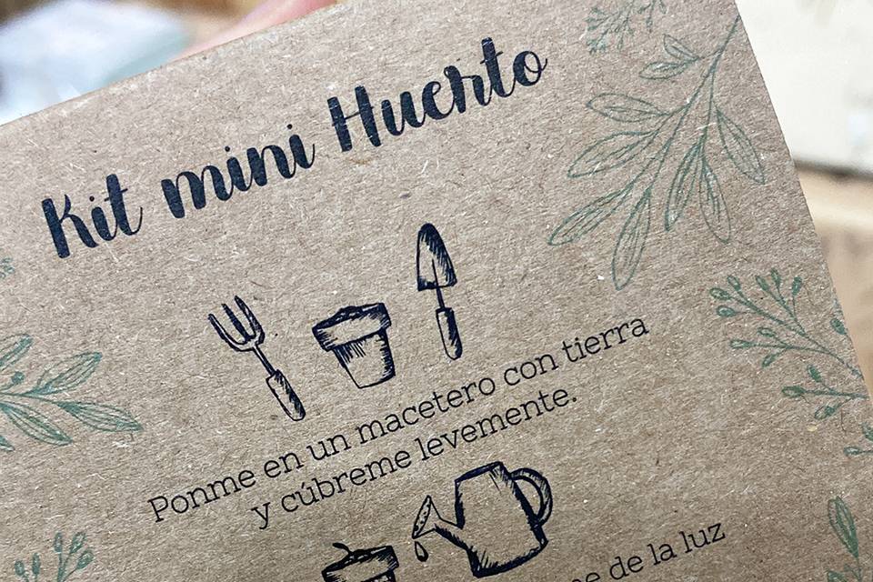 Instrucciones de Kit Huerto