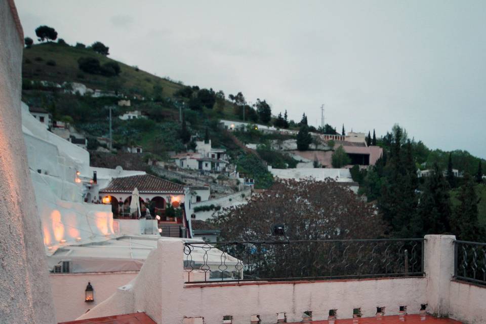 Terraza de noche