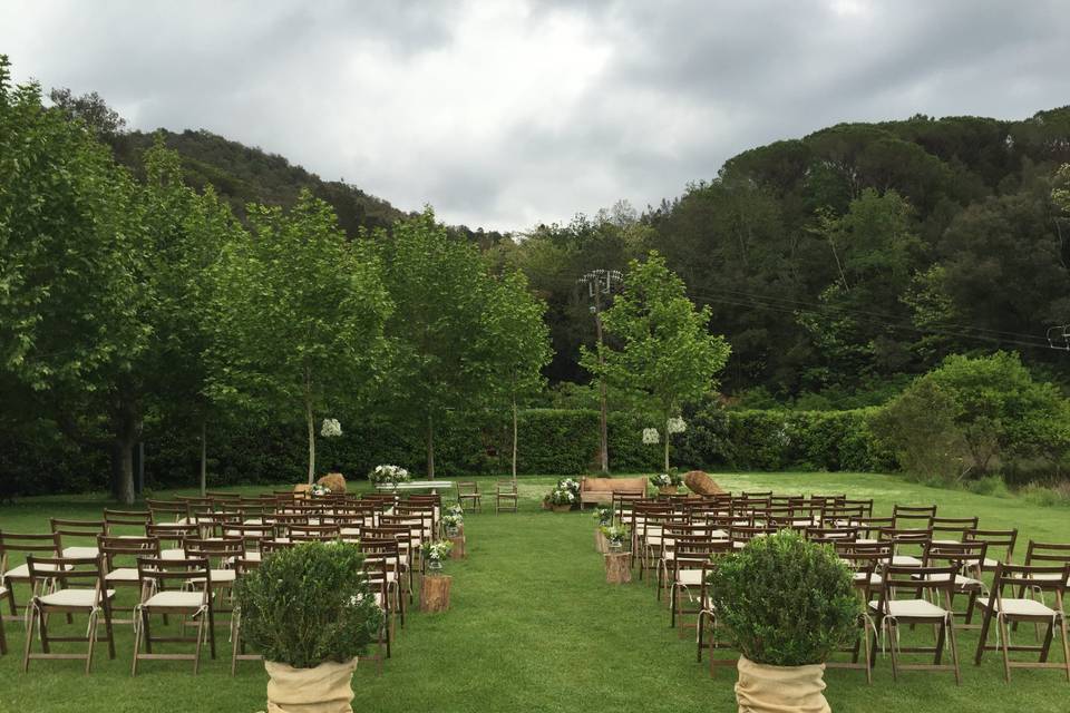 Ceremonia en el jardín