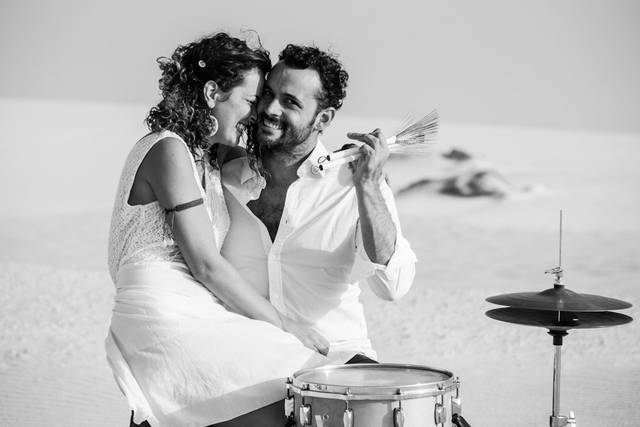 Preboda en el espacio con la música