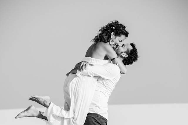 Preboda de amor y el desierto