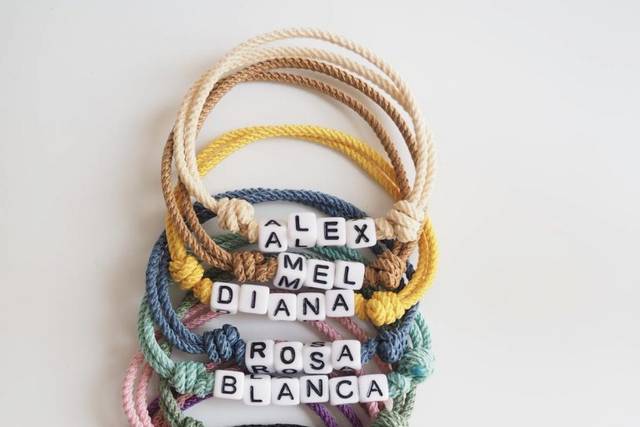 Pulsera de nudo + nomber