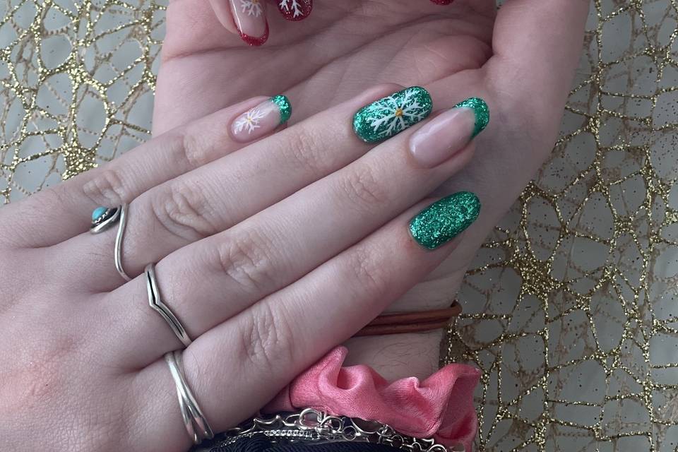 Manicura navideña