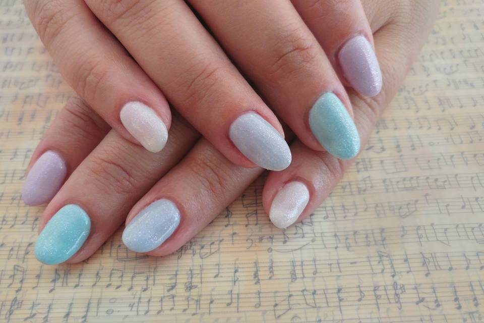 Manicura pastel fantasía