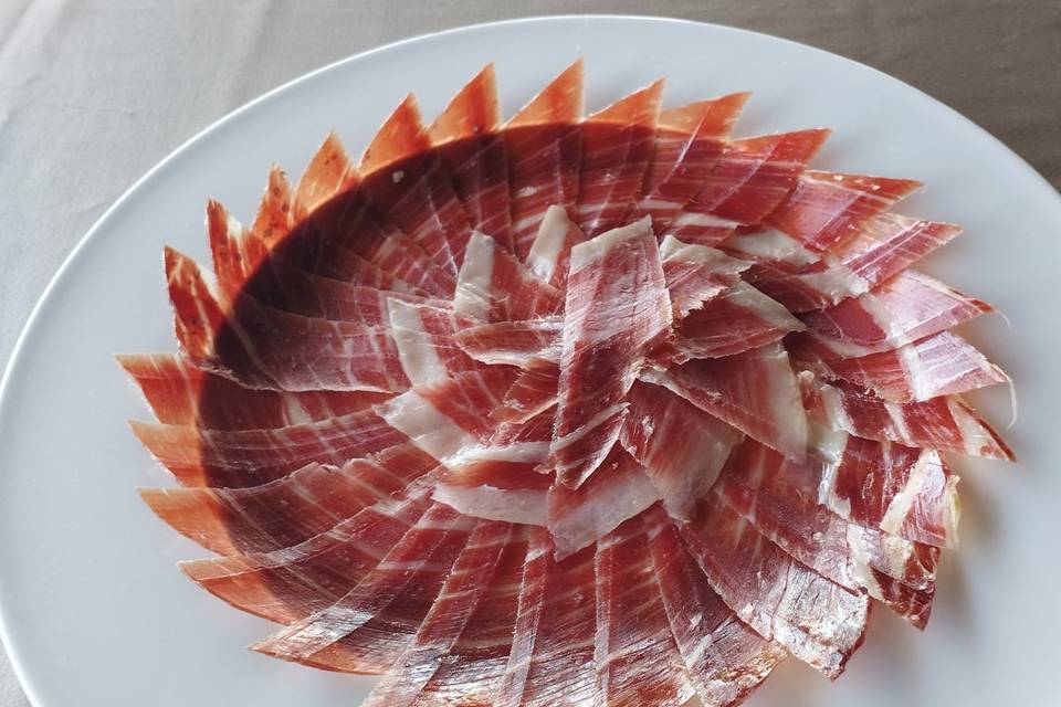 Jamón preparación