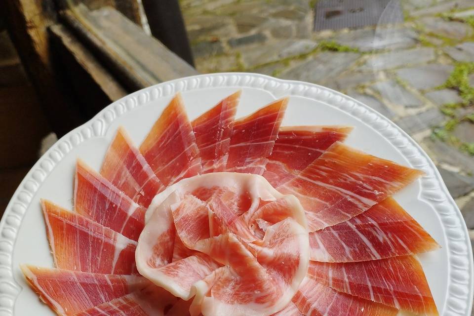 Jamón preparación