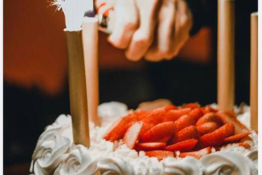 Bengalas para pastel boda