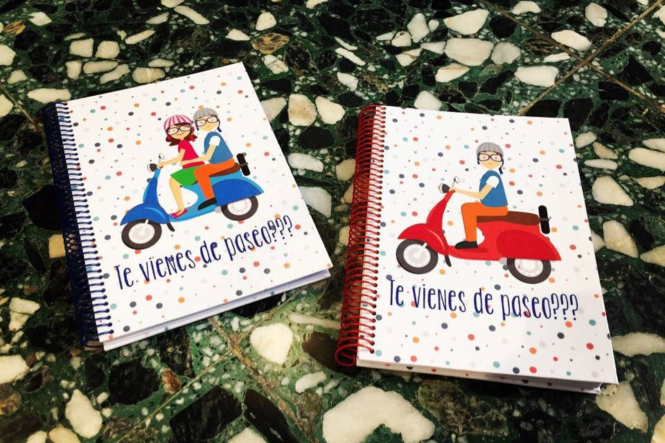 Cuaderno anotaciones vespa