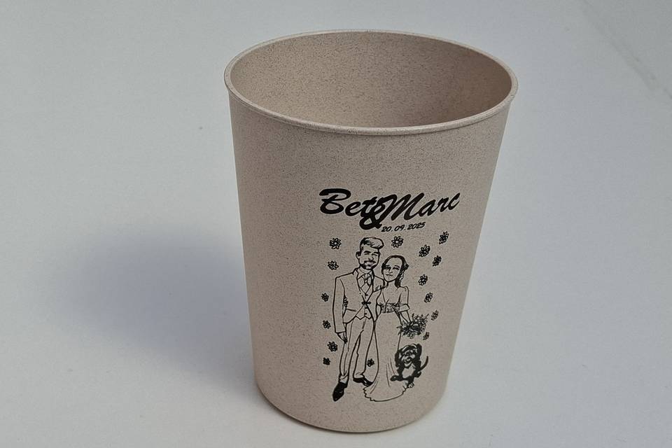 Dibujo a linea para vaso