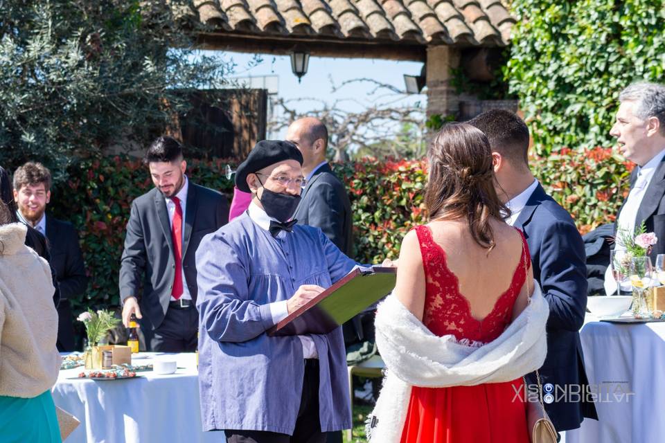 Actuación durante la boda