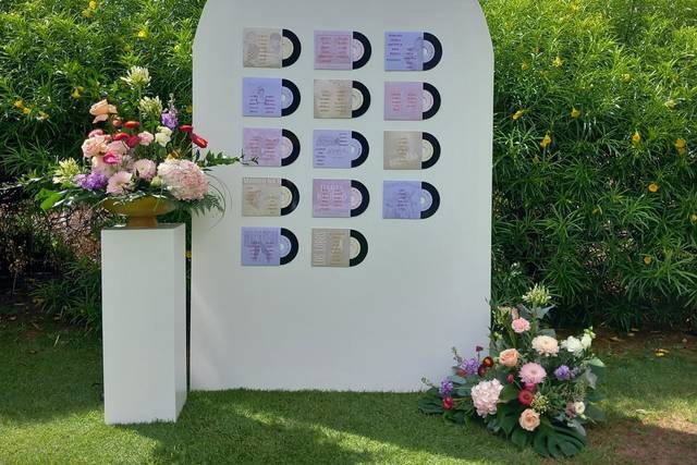 Seating plan panel+totem