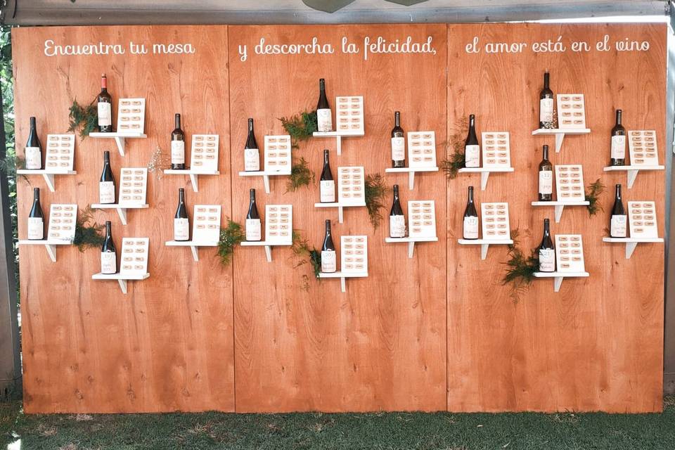 Seating plan de vino