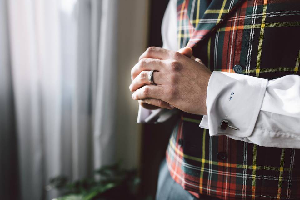 Preparativos del novio