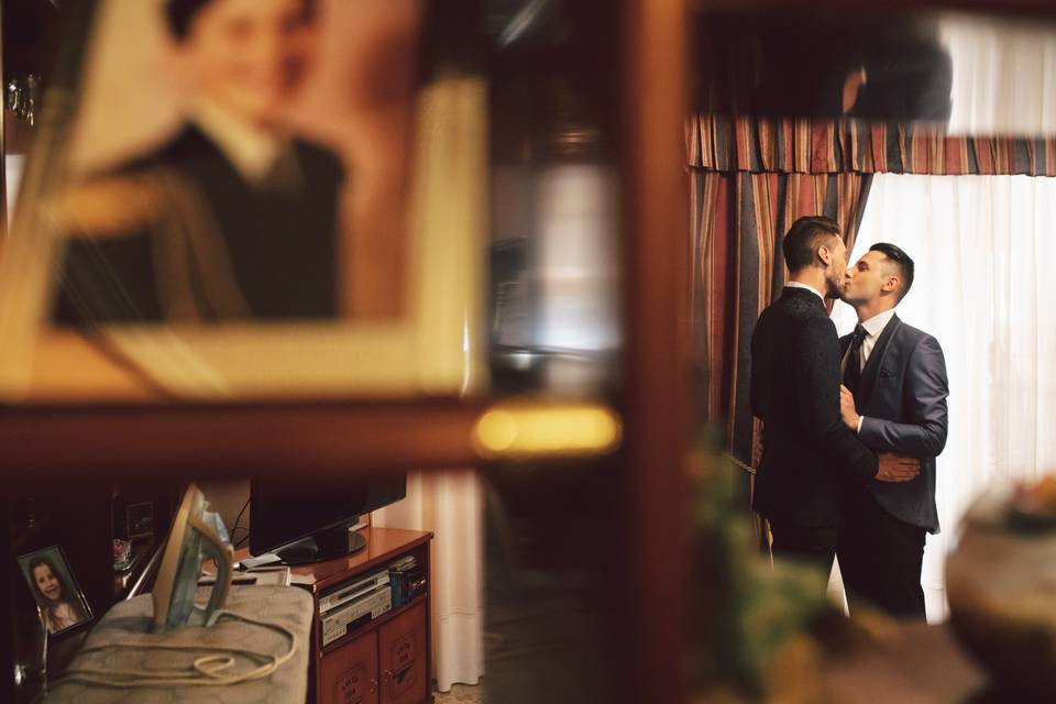 Preparativos de los novios