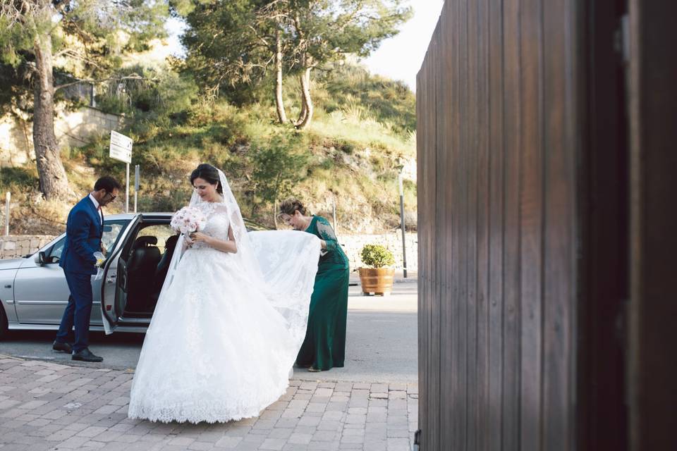 Llegada de la novia