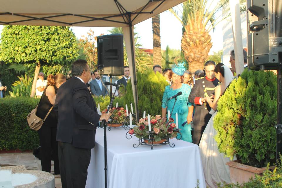 Equipos de sonido ceremonia
