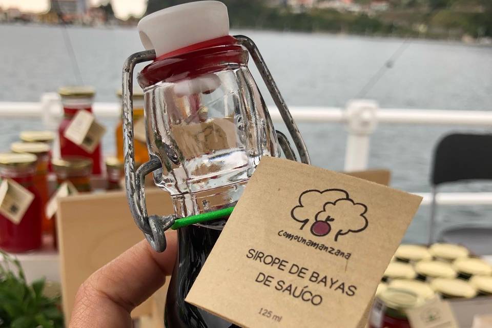 Sirope de bayas de saúco