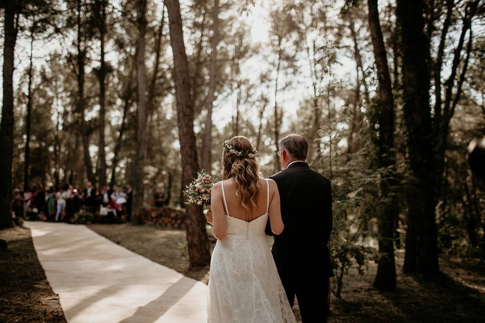 Ceremonia en el bosque