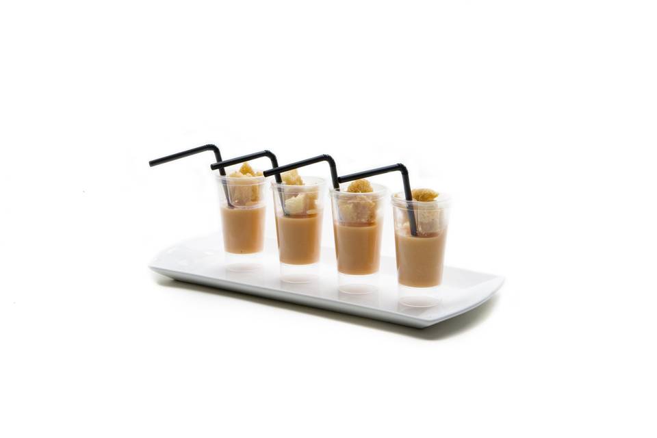 Chupitos de gazpacho