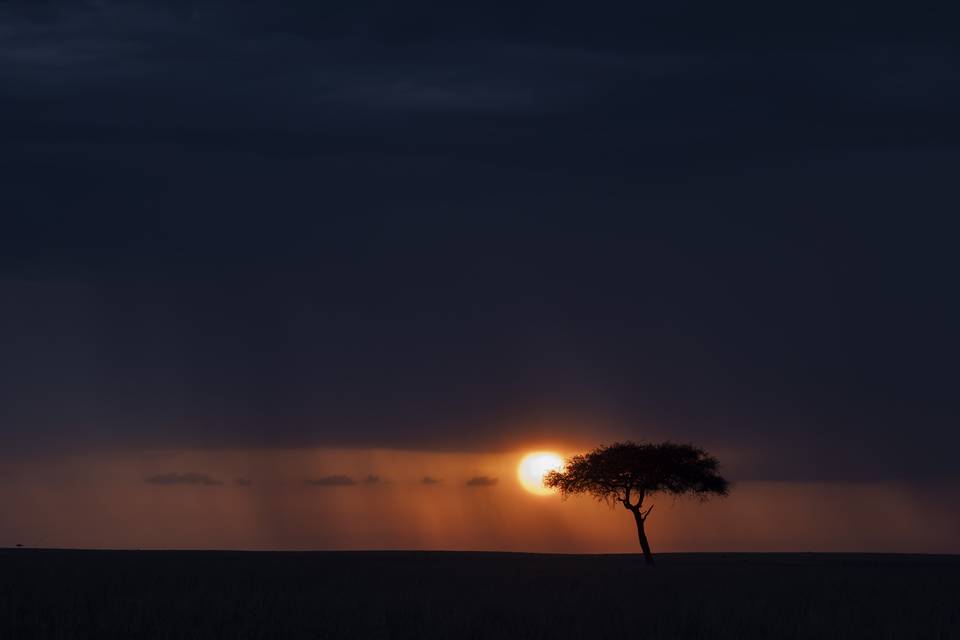 Atardecer en Kenia