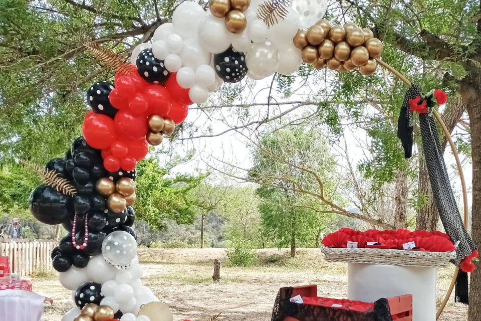 Arco de globos sevillanas