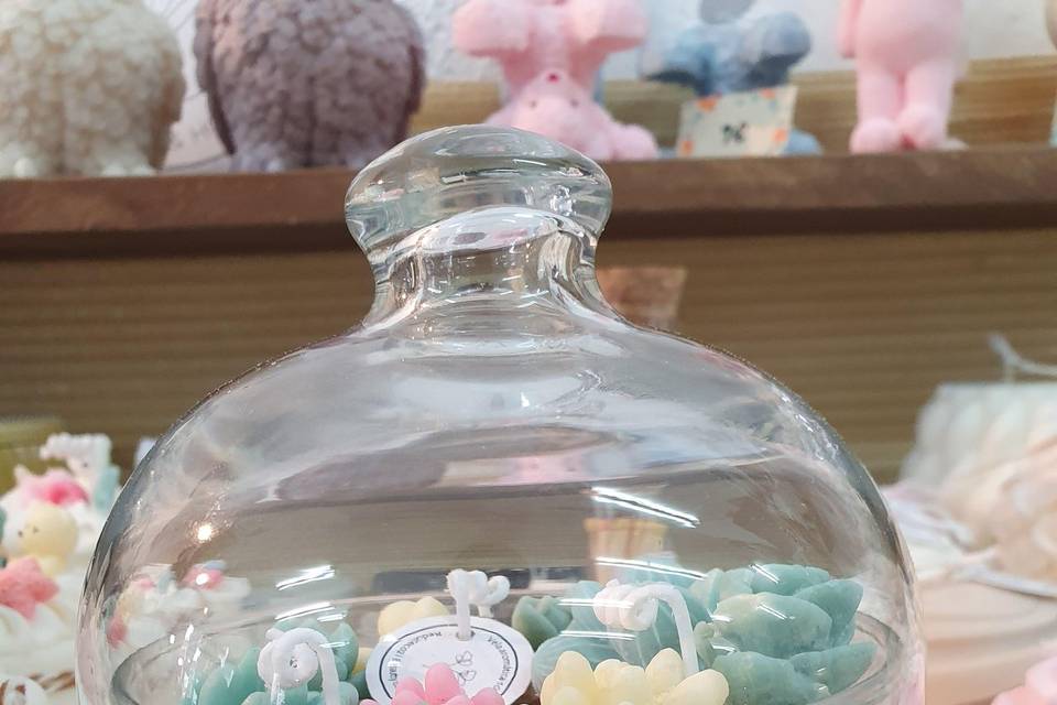 Vela terrario en vaso