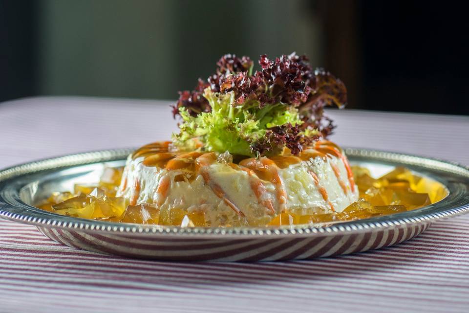 Aspic de langostinos