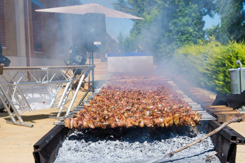 Pinchos a la brasa