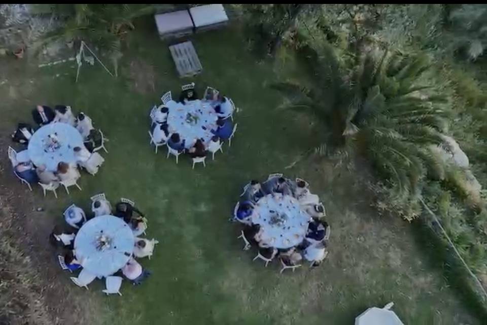 Vista de dron de mirador