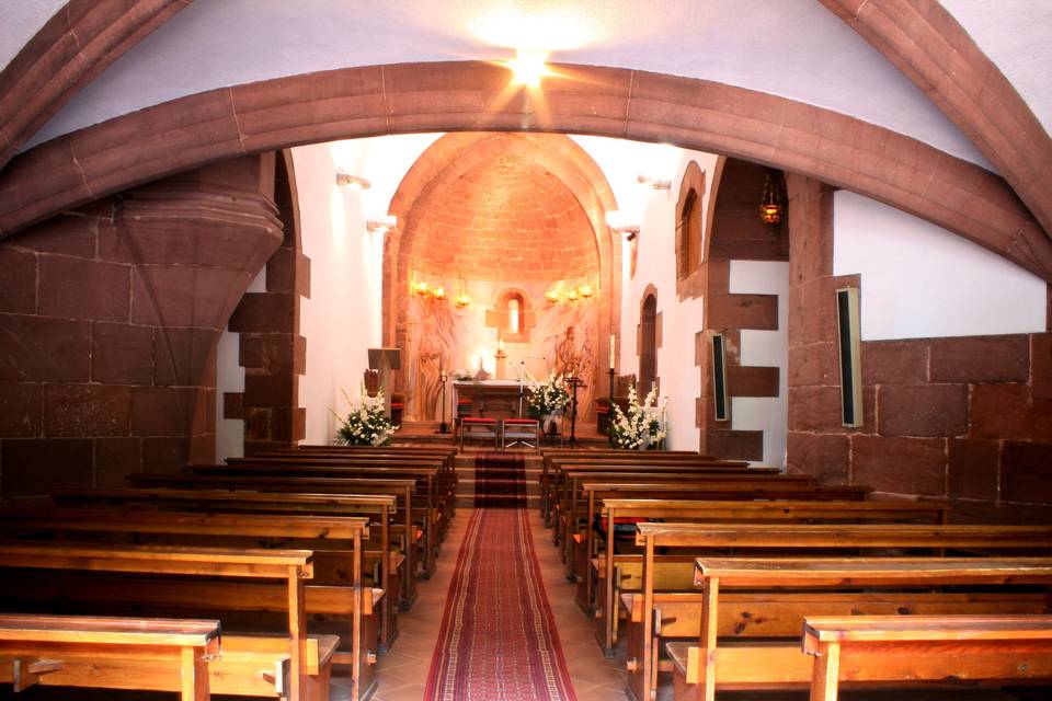 Interior de la ermita